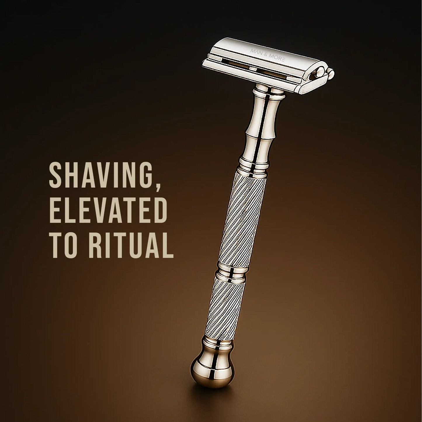 Brassbound Butterfly Razor – Precision Shave| Effortless Blade Change| Premium Comfort