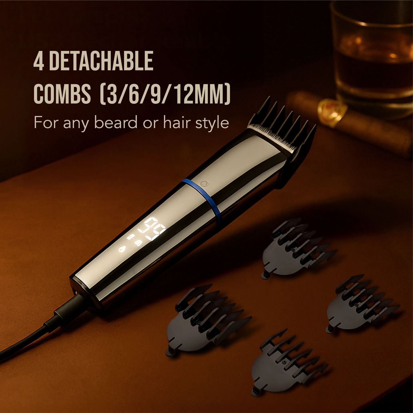 TrimElite Pro | Waterproof, LCD Display, Fast Charge, 4 Clip Lengths