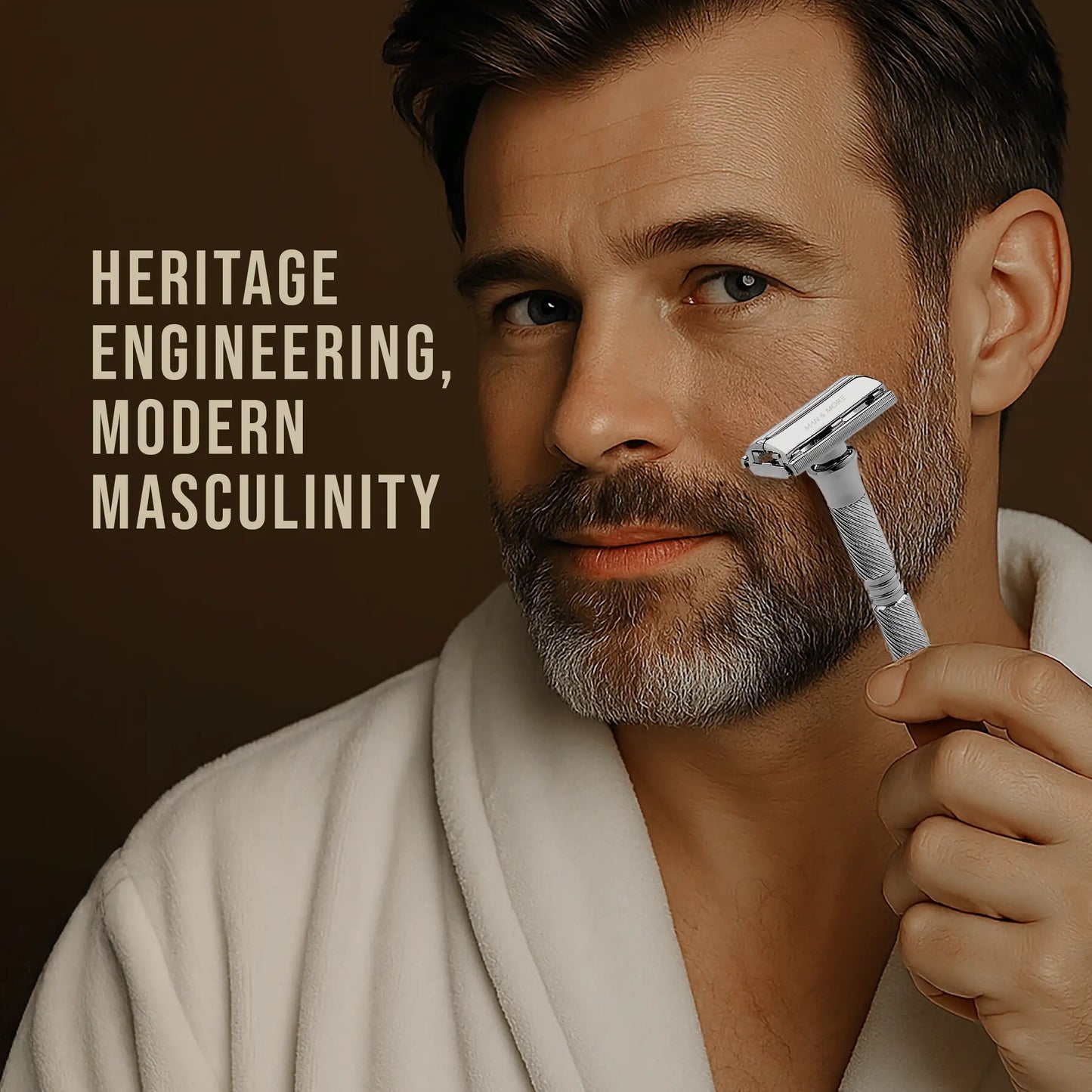 Brassbound Butterfly Razor – Precision Shave| Effortless Blade Change| Premium Comfort