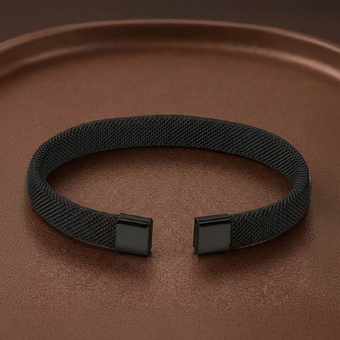 Black Exalted Bracelet | Stainless Steel Minimalist Bracelet for Men